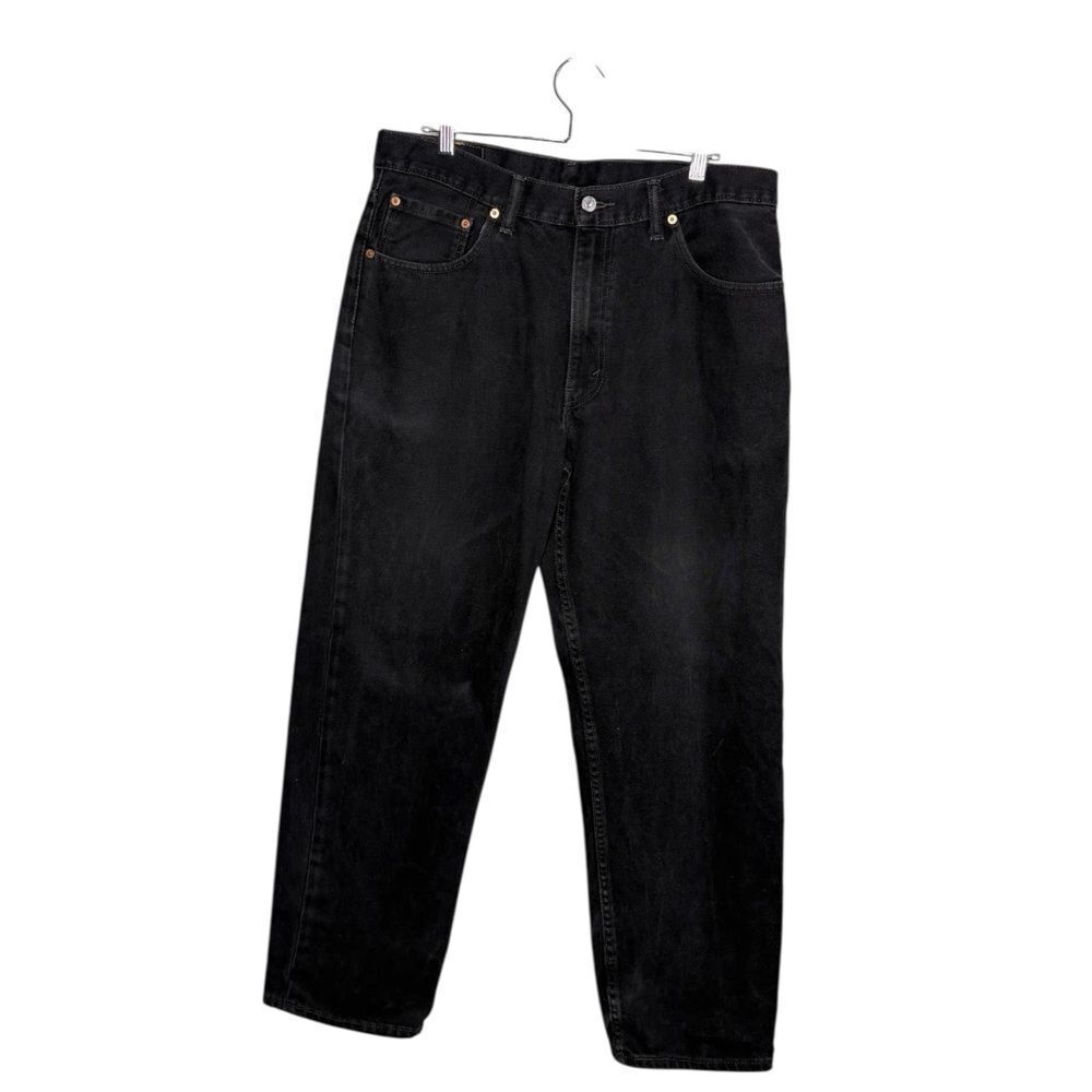 Levi’s 550 Relaxed Fit Black Jeans W36 L32 Straight Leg Vintage Wash